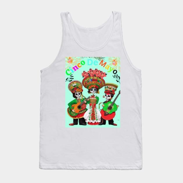 Viva Cinco de Mayo! Celebrating Mexican Heritage and Resilience Tank Top by MAT JAARAK